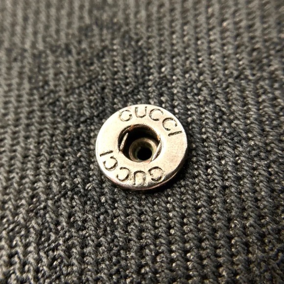 GUCCI VINTAGE GUCCISSIMA GG CANVAS LEATHER LONG WALLET BLACK - Picture 6 of 16